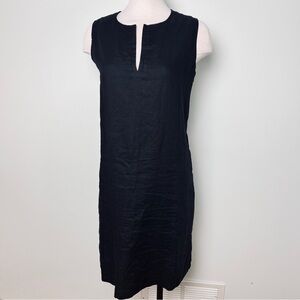 Tommy Bahama Black Linen Sleeveless Lined Midi Dress - Women’s Size Large